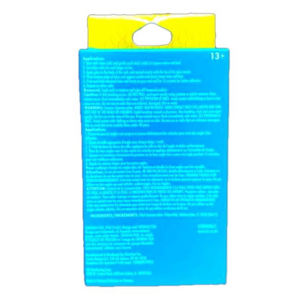 Swedish Fish Squareletto Vegan Faux Nail Set - 24 Pack - NWT - Picture 2 of 4